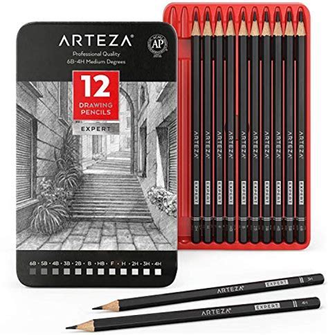 Arteza Professional Drawing Sketch Pencils Set